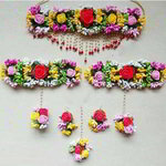 *Разноцветное и золотое индийское украшение на шею с перламутровыми бусинками