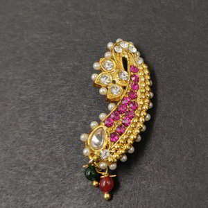 Позолоченное индийское кольцо для носа (пирсинг)