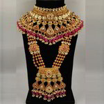 *Цвета меди, золотой и розовый набор свадебных индийских украшений из меди с искусственными камнями