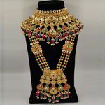 *Разноцветный, цвета меди и золотой набор свадебных индийских украшений из меди с искусственными камнями