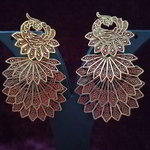 *Золотые индийские серьги