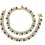 *Разноцветный и золотой медный и латунный браслет на ногу с искусственными камнями