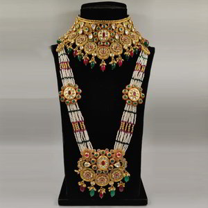 Разноцветный, цвета меди и золотой медный набор свадебных индийских украшений с искусственными камнями