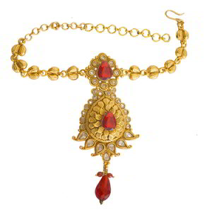 Бордовый, золотой и красный женский браслет на плечо из латуни со стразами