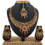 *Цвета меди и золотое медное индийское украшение на шею со стразами