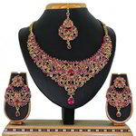 *Цвета меди и золотое медное индийское украшение на шею со стразами