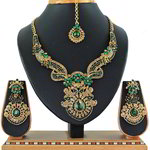 *Цвета меди и золотое медное индийское украшение на шею со стразами