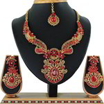 *Цвета меди и золотое медное индийское украшение на шею со стразами