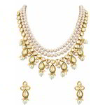 *Золотое индийское украшение на шею со стразами