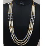 *Разноцветное и золотое индийское украшение на шею со стразами, перламутровыми бусинками