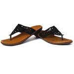 *Чёрная и серая индийская женская обувь