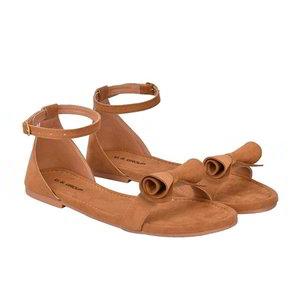 Бежевая и коричневая индийская женская обувь