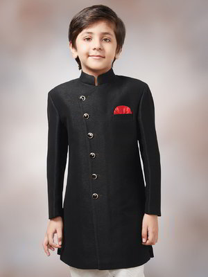 Чёрный национальный костюм для мальчика