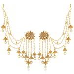 *Позолоченные индийские серьги-колокольчики