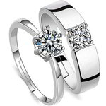 *Серебристое и золотое женское индийское кольцо со стразами