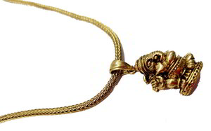 Золотой индийский кулон на шею