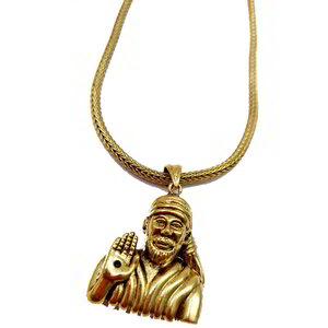 Золотой индийский кулон на шею