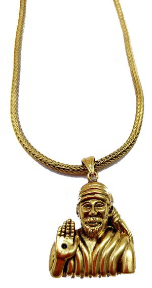 Золотой индийский кулон на шею