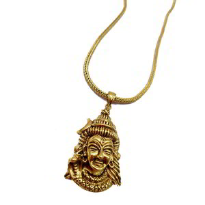 Золотой индийский кулон на шею
