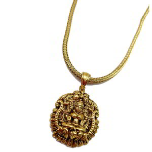 Золотой индийский кулон на шею