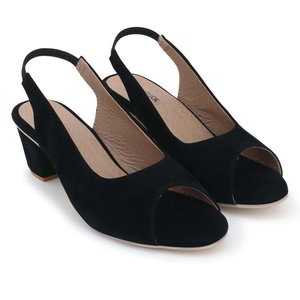 Чёрная и серая индийская женская обувь