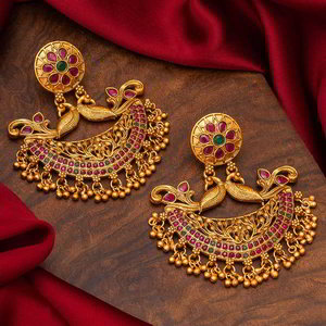 Цвета меди, золотые и розовые медные индийские серьги со стразами, бисером