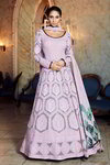 *Розовое нарядное платье / костюм из крепа с длинными рукавами, украшенное вышивкой