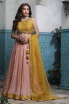*Горчичный, жёлтый и розовый индийский женский свадебный костюм лехенга (ленга) чоли из креп-жоржета и шёлка без рукавов, украшенный вышивкой
